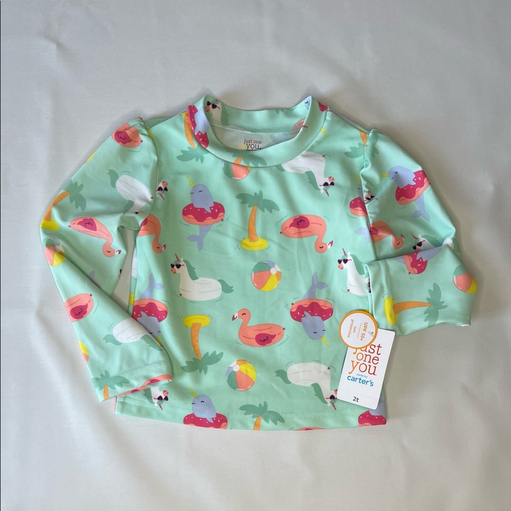 NWT - Girls UPF 50 Swim Shirt